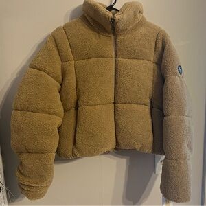 Michael Kors Tan Puffer Jacket